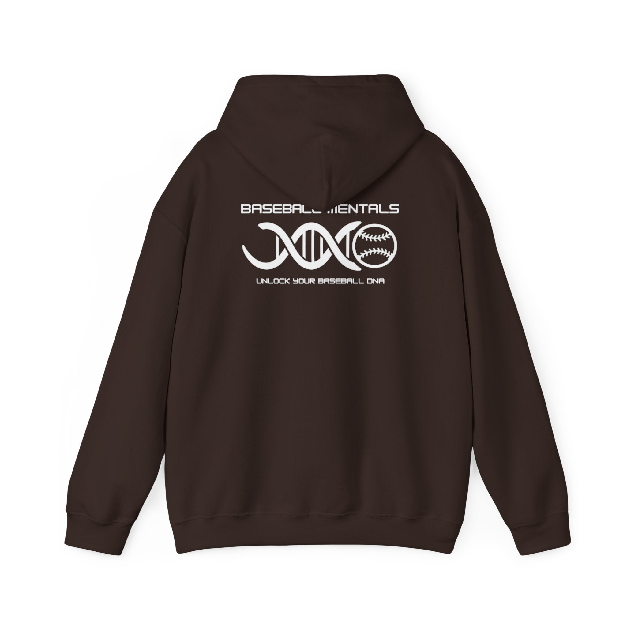 Baseball Fundamentals Hoodie — “Unlock Your Baseball DNA” Baseball Player Graphic Sweatshirt