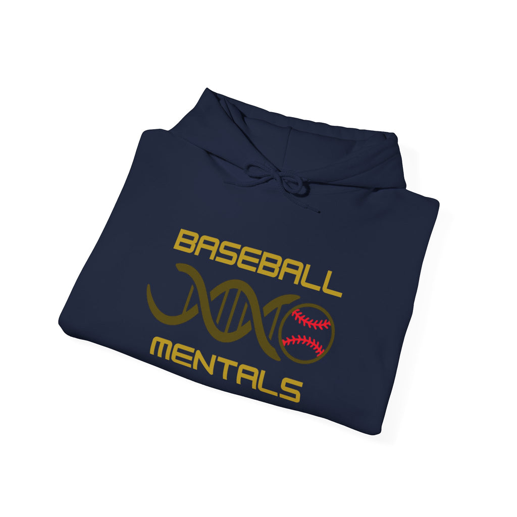 Baseball Mentals Hoodie — DNA Baseball Graphic Pullover for Players & Fans