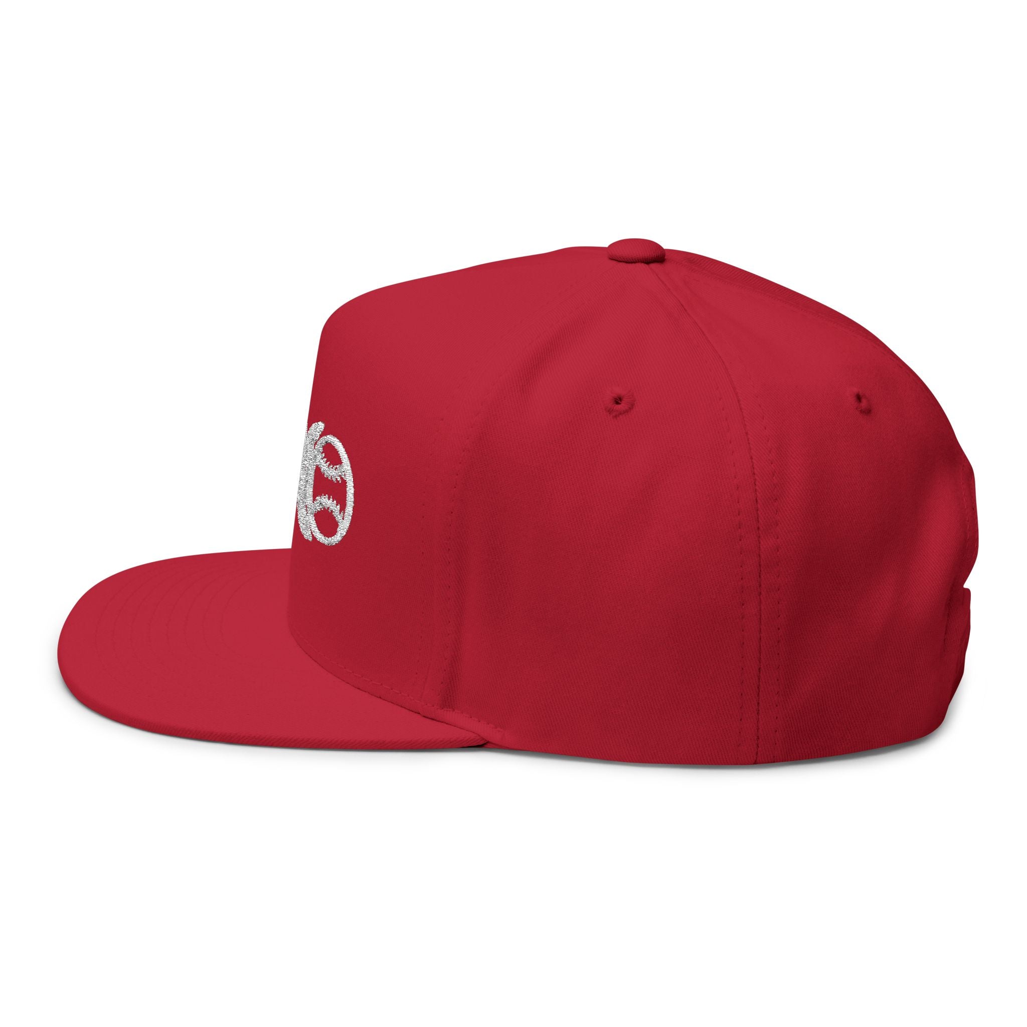 Baseball DNA Flat Bill Cap — Embroidered Sports Logo Hat