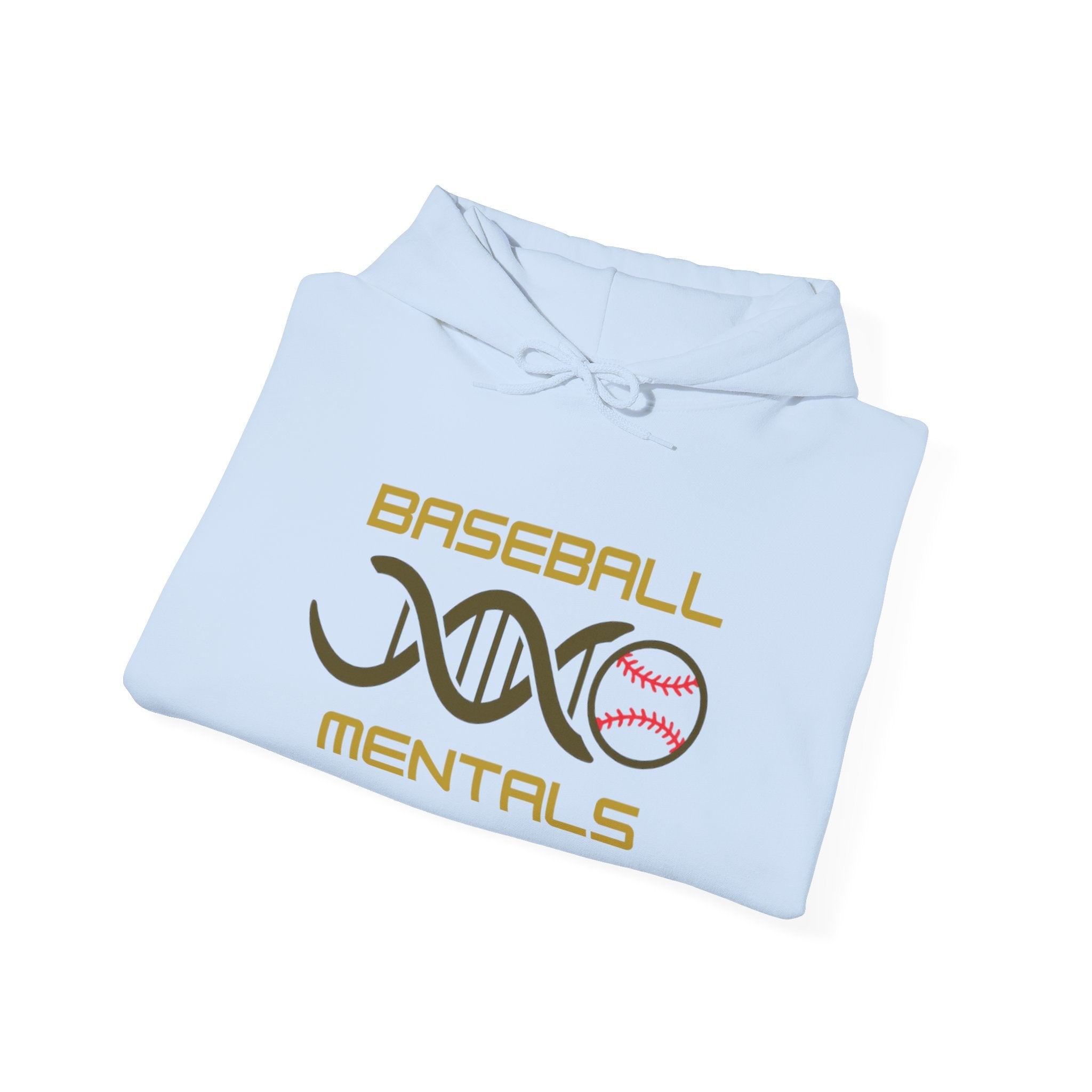 Baseball Mentals Hoodie — DNA Baseball Graphic Pullover for Players & Fans