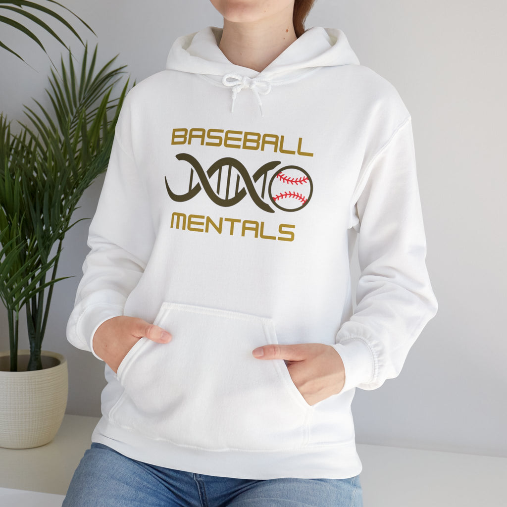 Baseball Mentals Hoodie — DNA Baseball Graphic Pullover for Players & Fans
