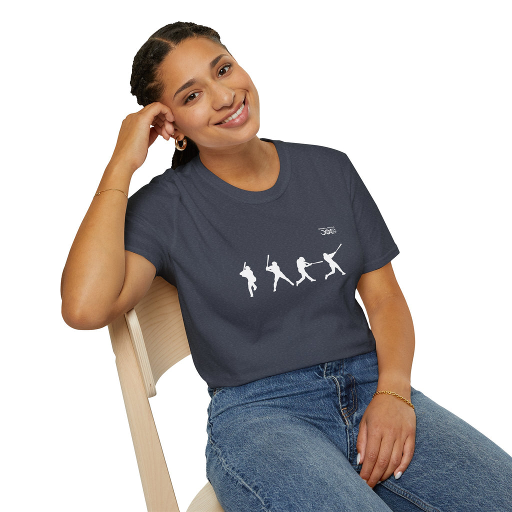 Batter Silhouette T-Shirt — Men's Baseball Player Graphic Tee