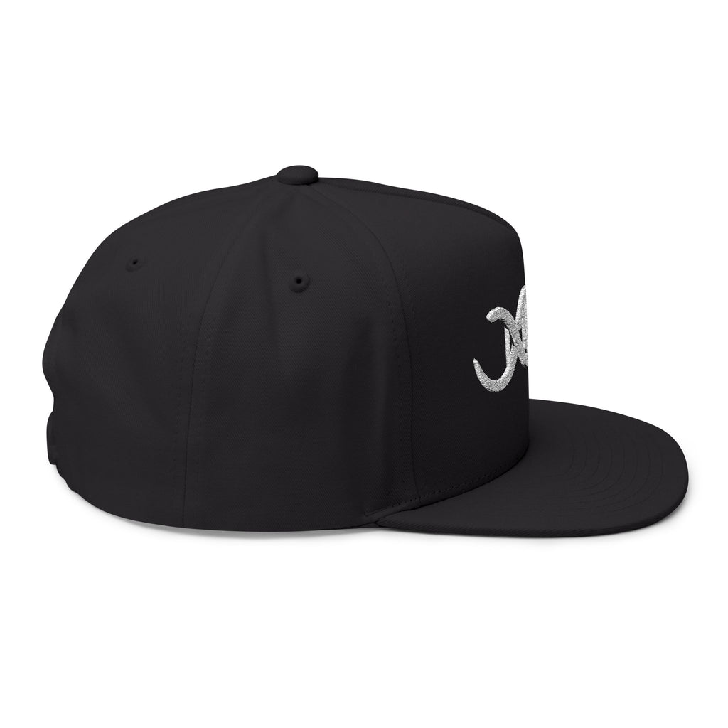 Baseball DNA Flat Bill Cap — Embroidered Sports Logo Hat