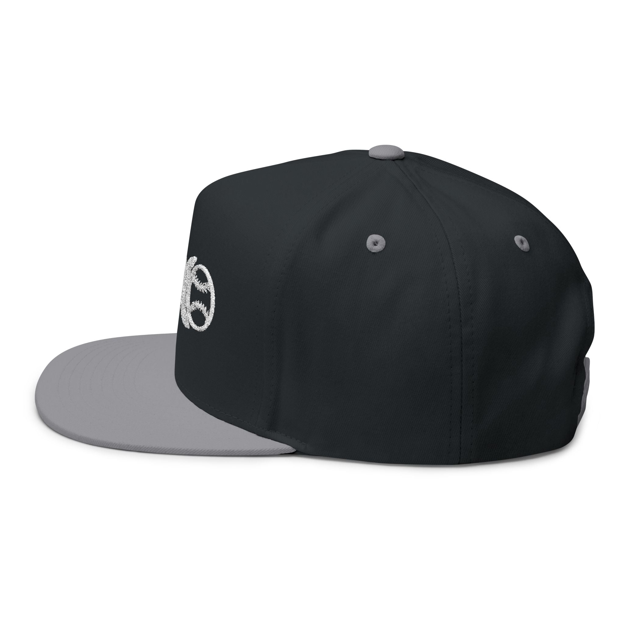 Baseball DNA Flat Bill Cap — Embroidered Sports Logo Hat