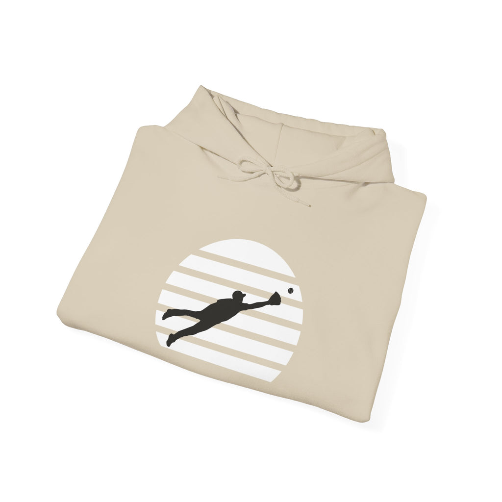 Diving Catch Hoodie — Minimalist Diving Catch Silhouette Sweatshirt