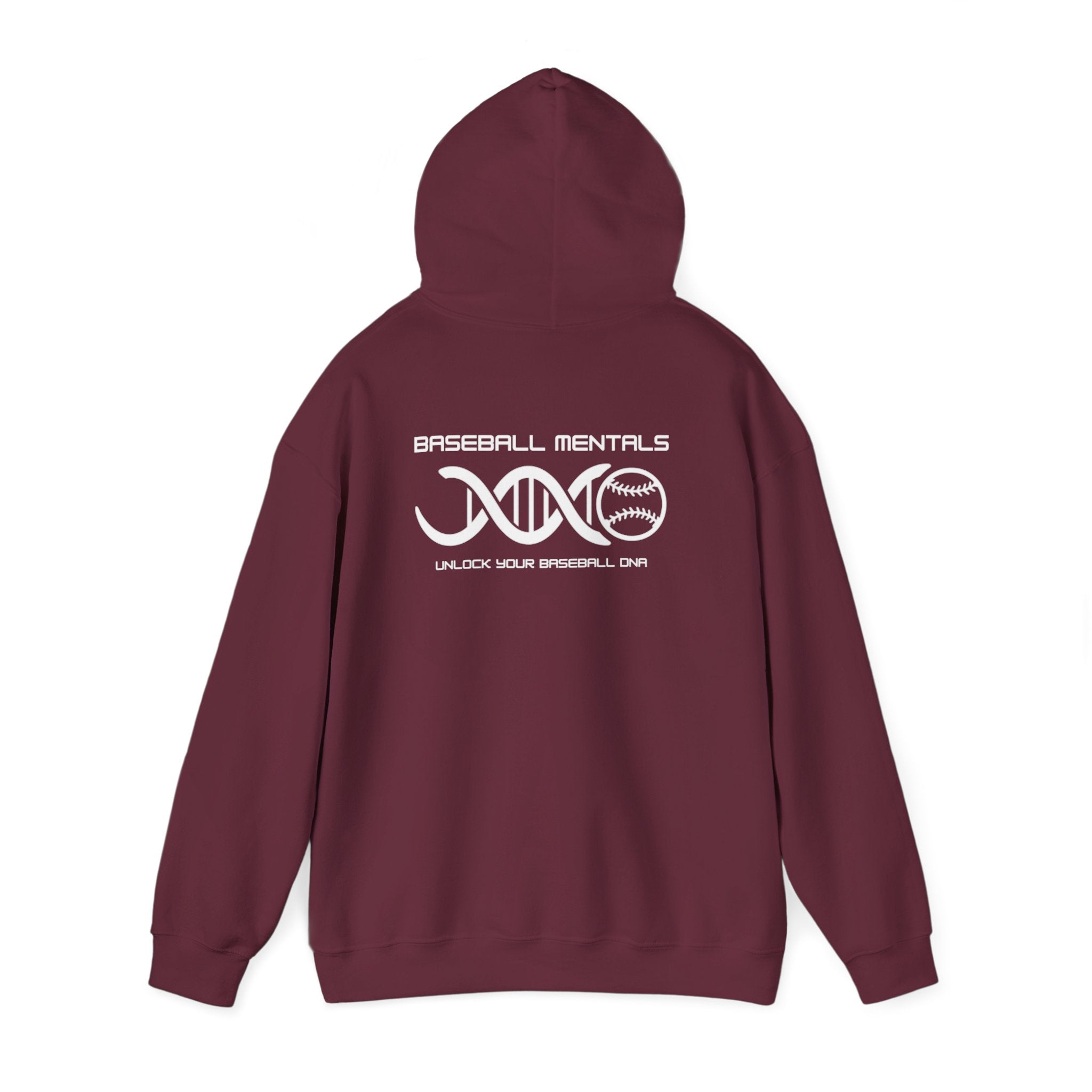 Baseball Fundamentals Hoodie — “Unlock Your Baseball DNA” Baseball Player Graphic Sweatshirt