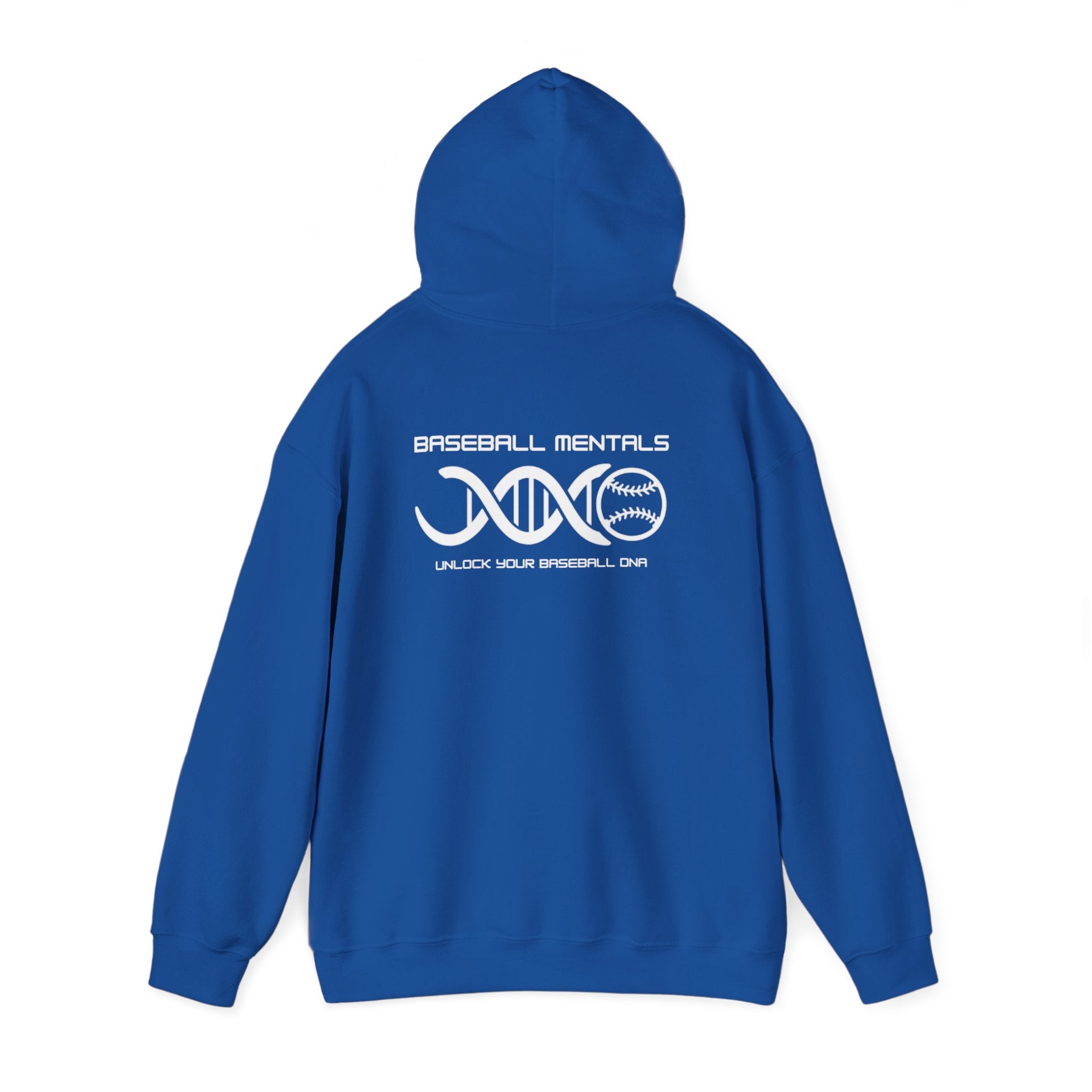 Baseball Fundamentals Hoodie — “Unlock Your Baseball DNA” Baseball Player Graphic Sweatshirt