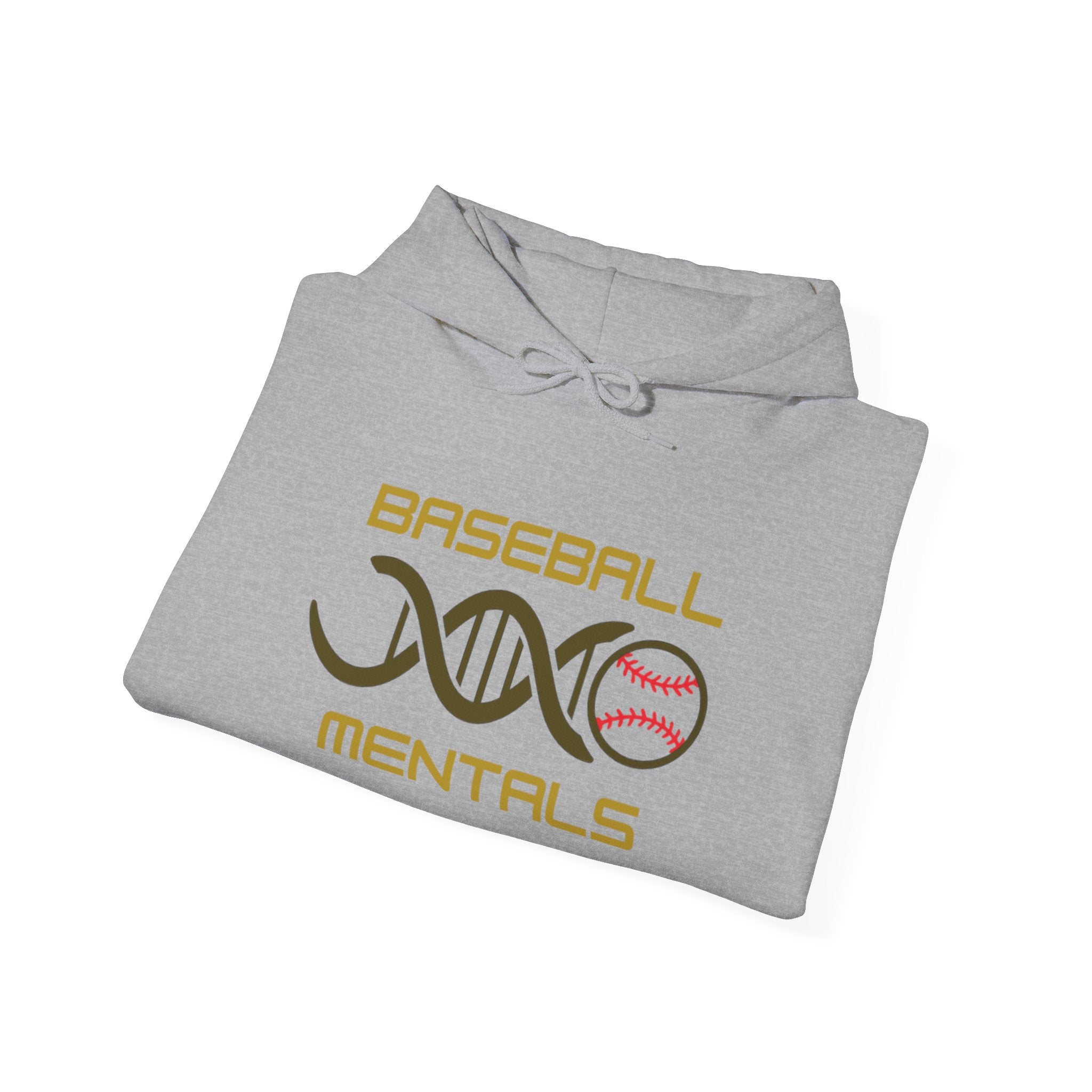 Baseball Mentals Hoodie — DNA Baseball Graphic Pullover for Players & Fans