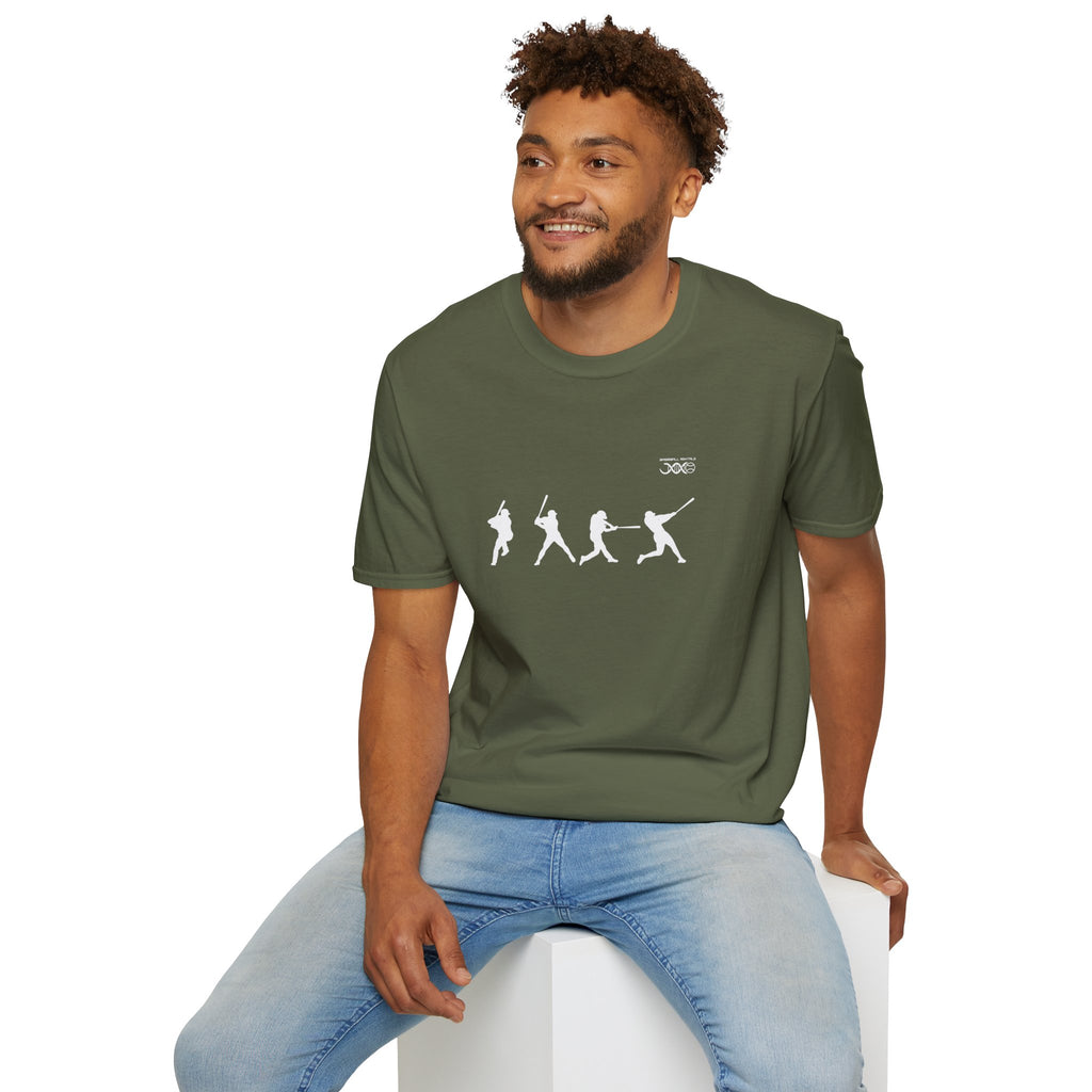 Batter Silhouette T-Shirt — Men's Baseball Player Graphic Tee