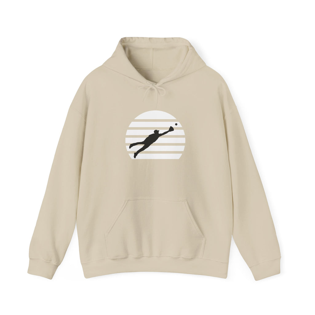 Diving Catch Hoodie — Minimalist Diving Catch Silhouette Sweatshirt