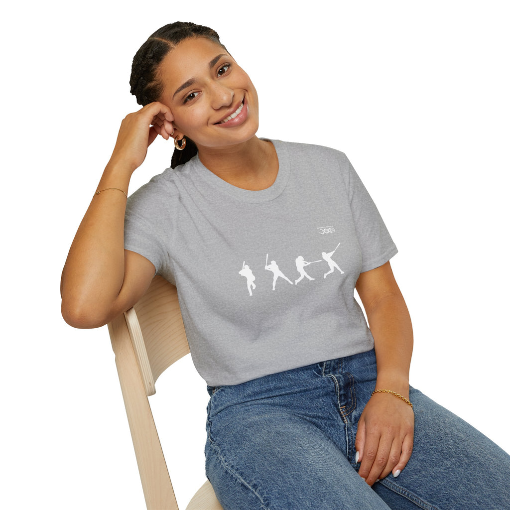 Batter Silhouette T-Shirt — Men's Baseball Player Graphic Tee