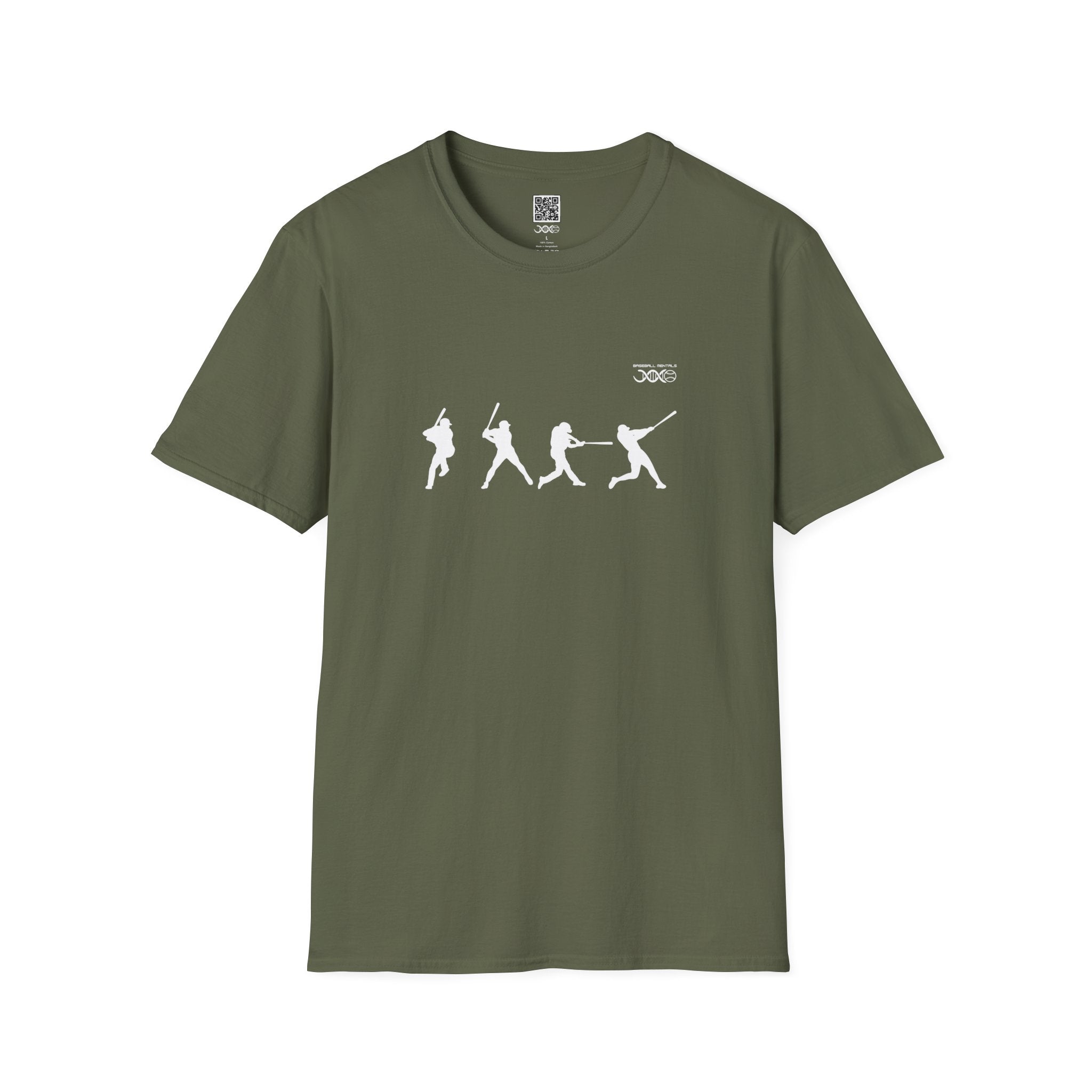 Batter Silhouette T-Shirt — Men's Baseball Player Graphic Tee