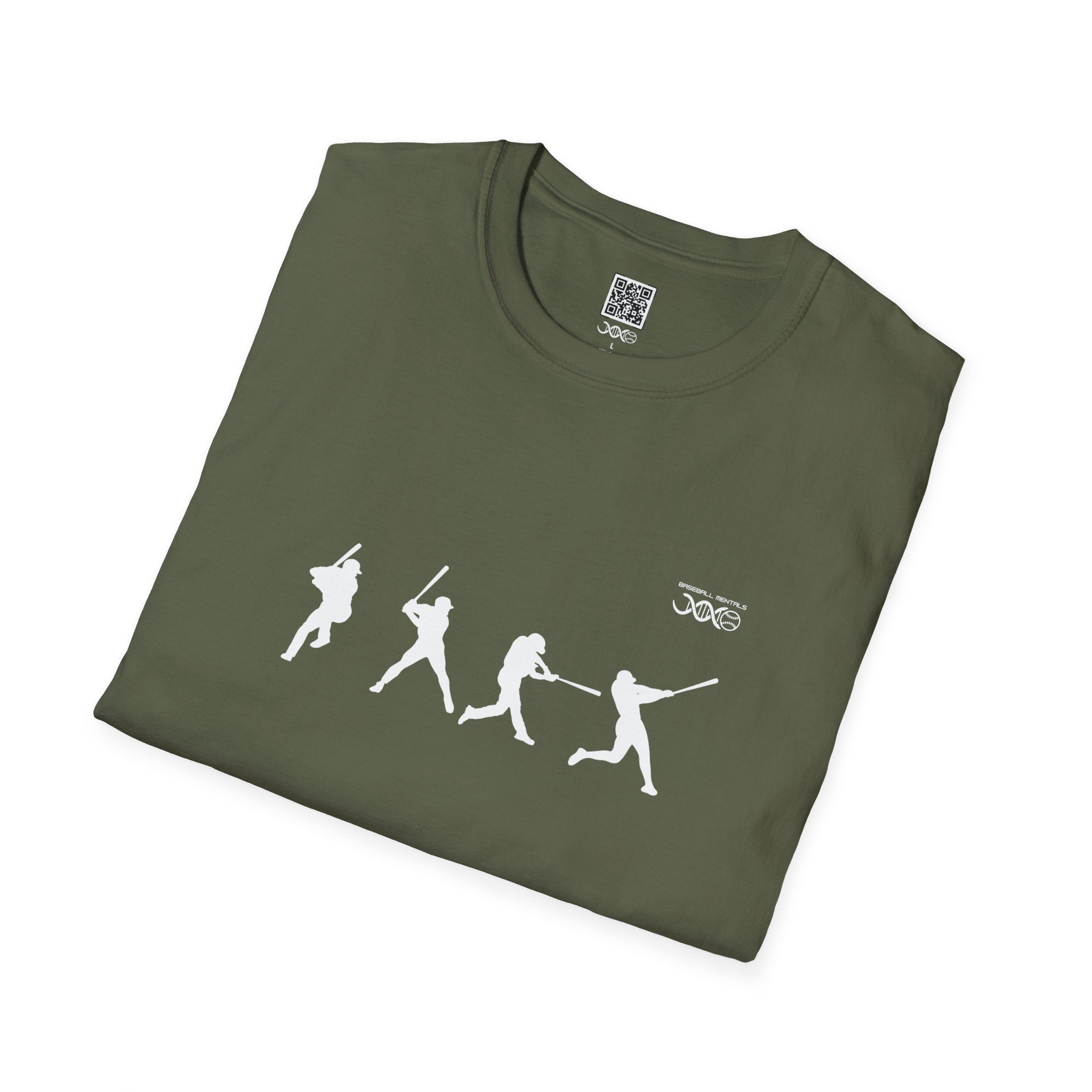 Batter Silhouette T-Shirt — Men's Baseball Player Graphic Tee