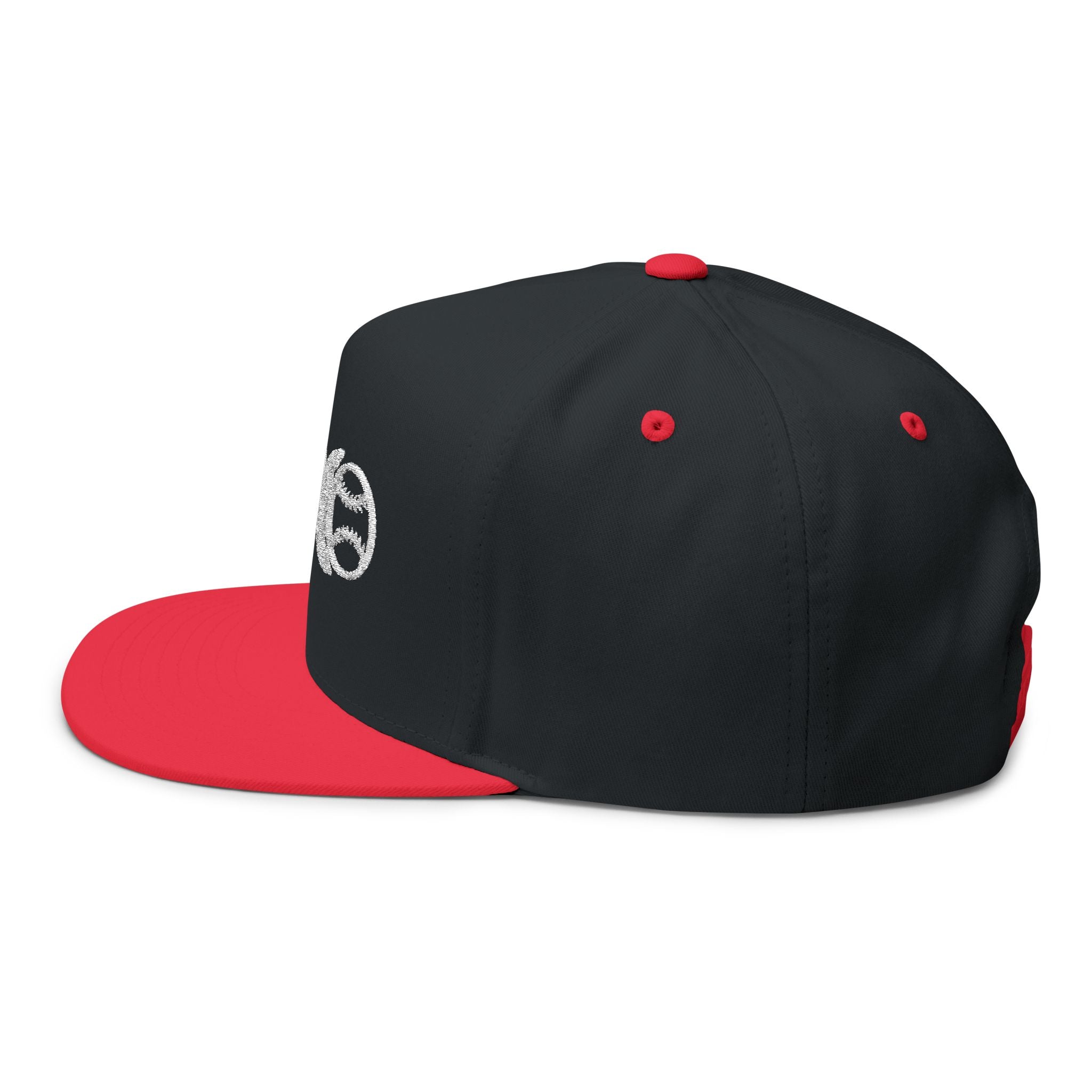 Baseball DNA Flat Bill Cap — Embroidered Sports Logo Hat