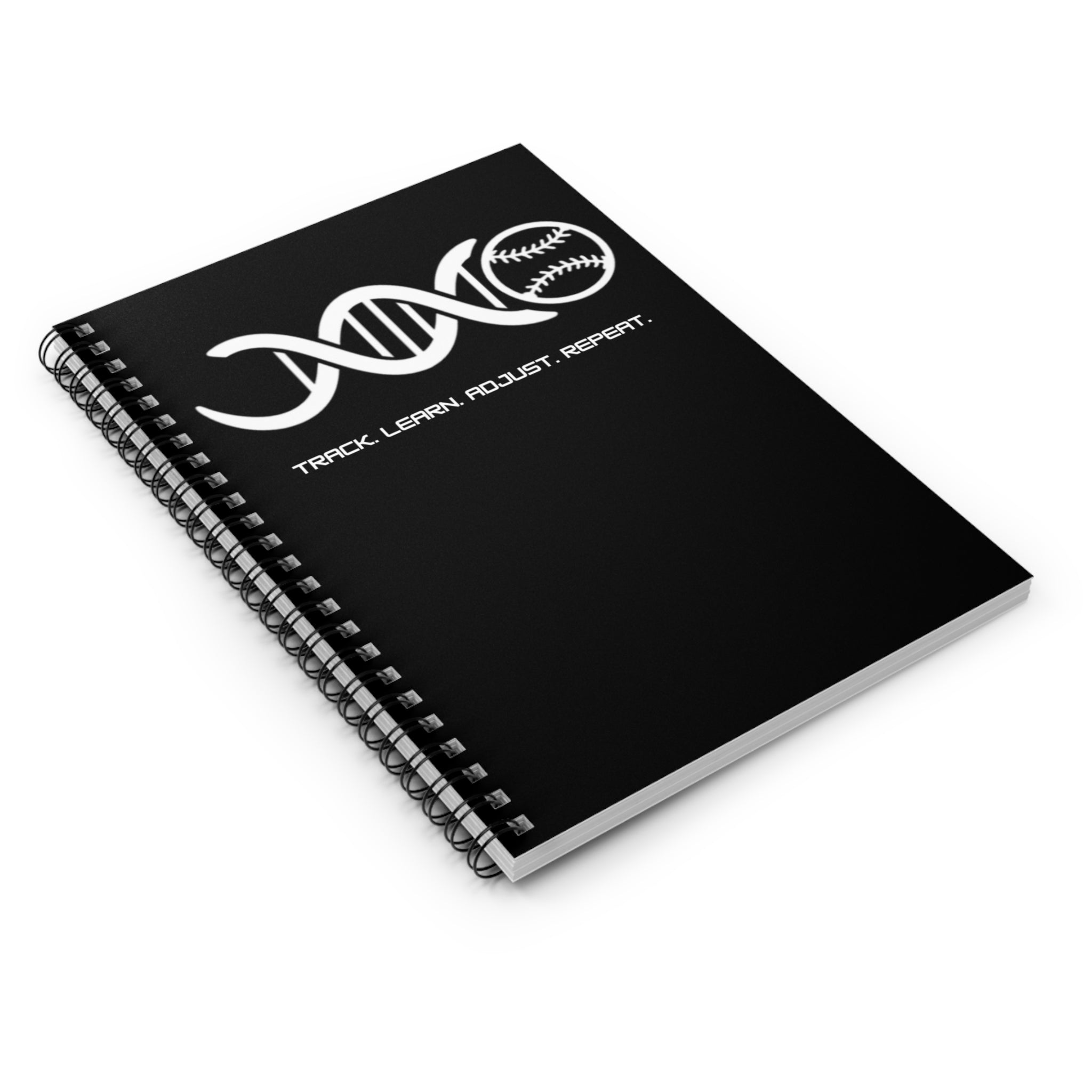 Baseball Mentals Spiral Notebook — "Track. Learn. Adjust. Repeat." Ruled Journal for Coaches & Players