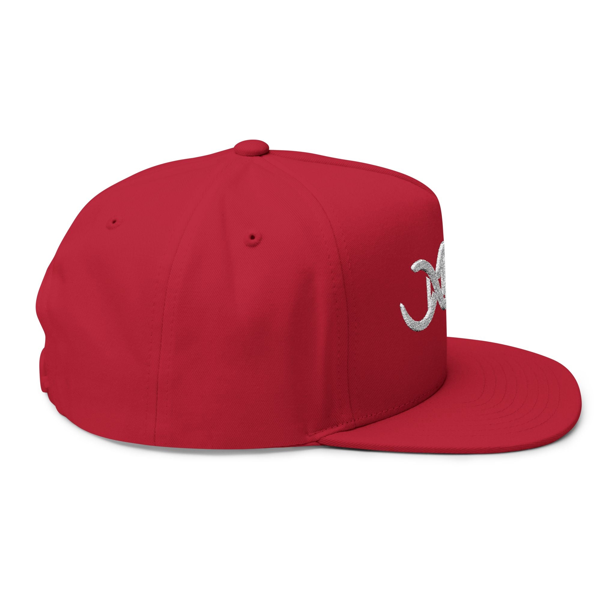 Baseball DNA Flat Bill Cap — Embroidered Sports Logo Hat