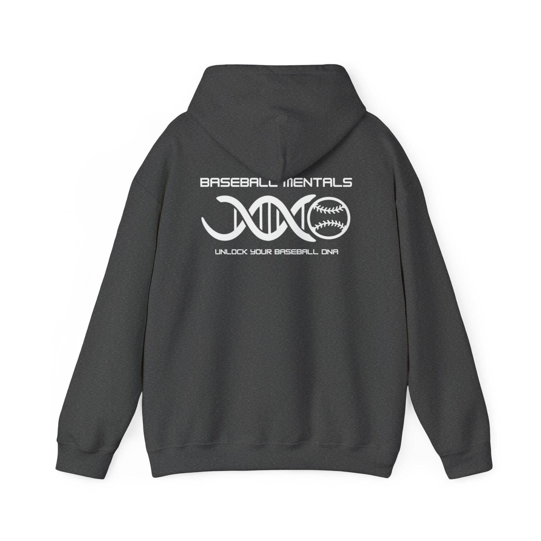 Baseball Silhouette Hoodie - Retro Striped Jumping Catch Design
