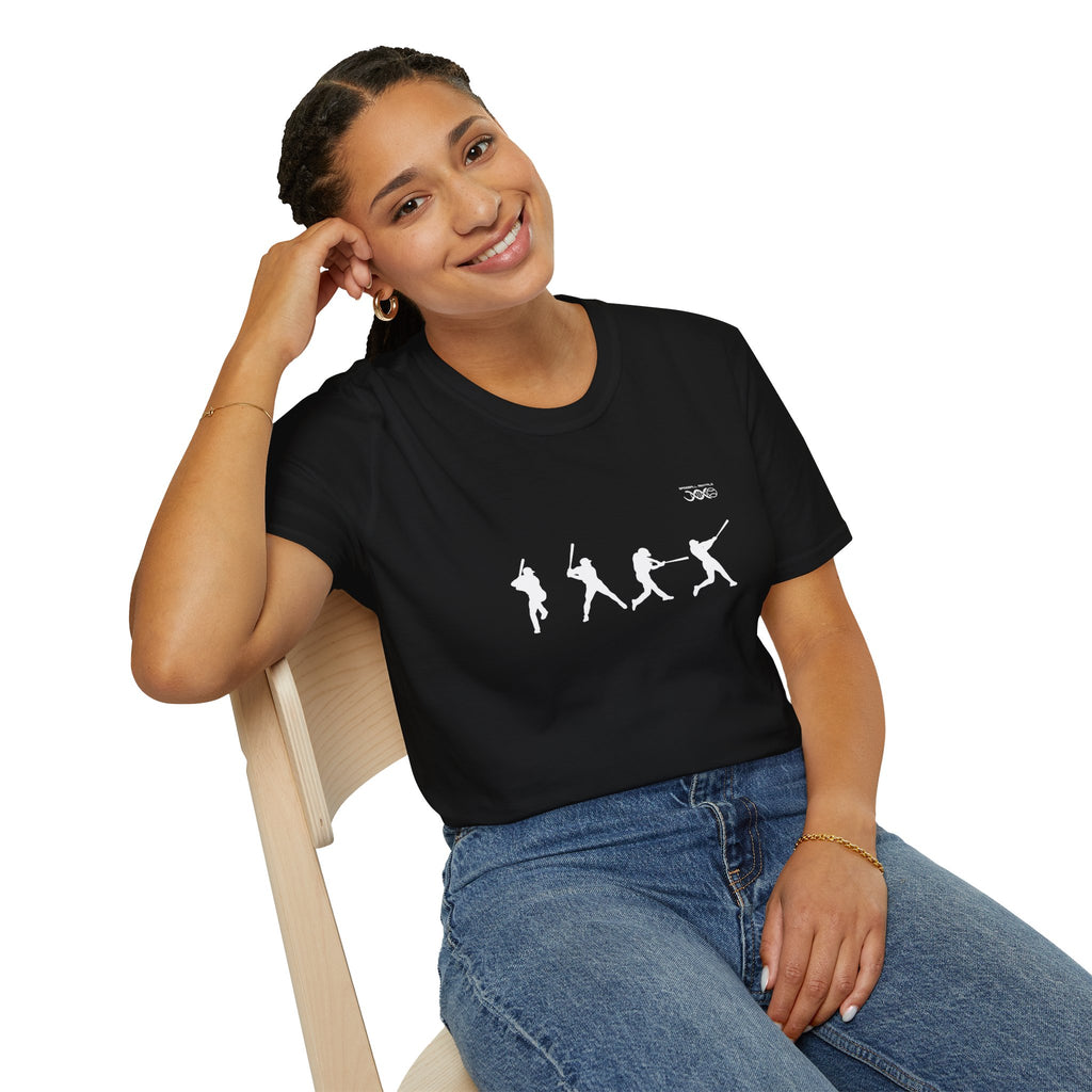 Batter Silhouette T-Shirt — Men's Baseball Player Graphic Tee