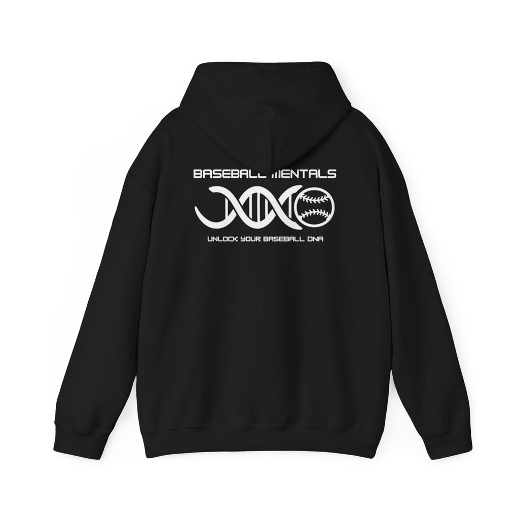 Baseball Batter Silhouette Hoodie – Minimal Sports Pullover for Fans