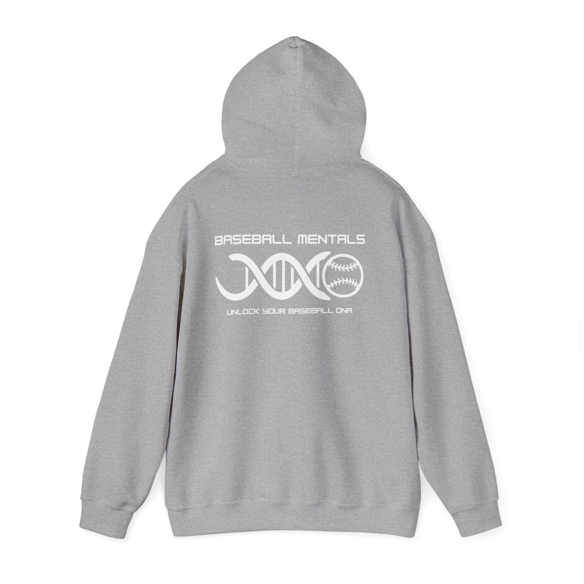 Baseball Silhouette Hoodie - Retro Striped Jumping Catch Design