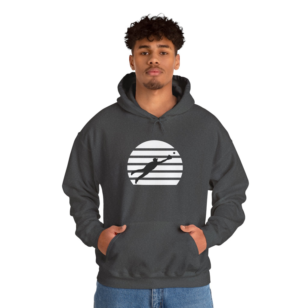 Diving Catch Hoodie — Minimalist Diving Catch Silhouette Sweatshirt
