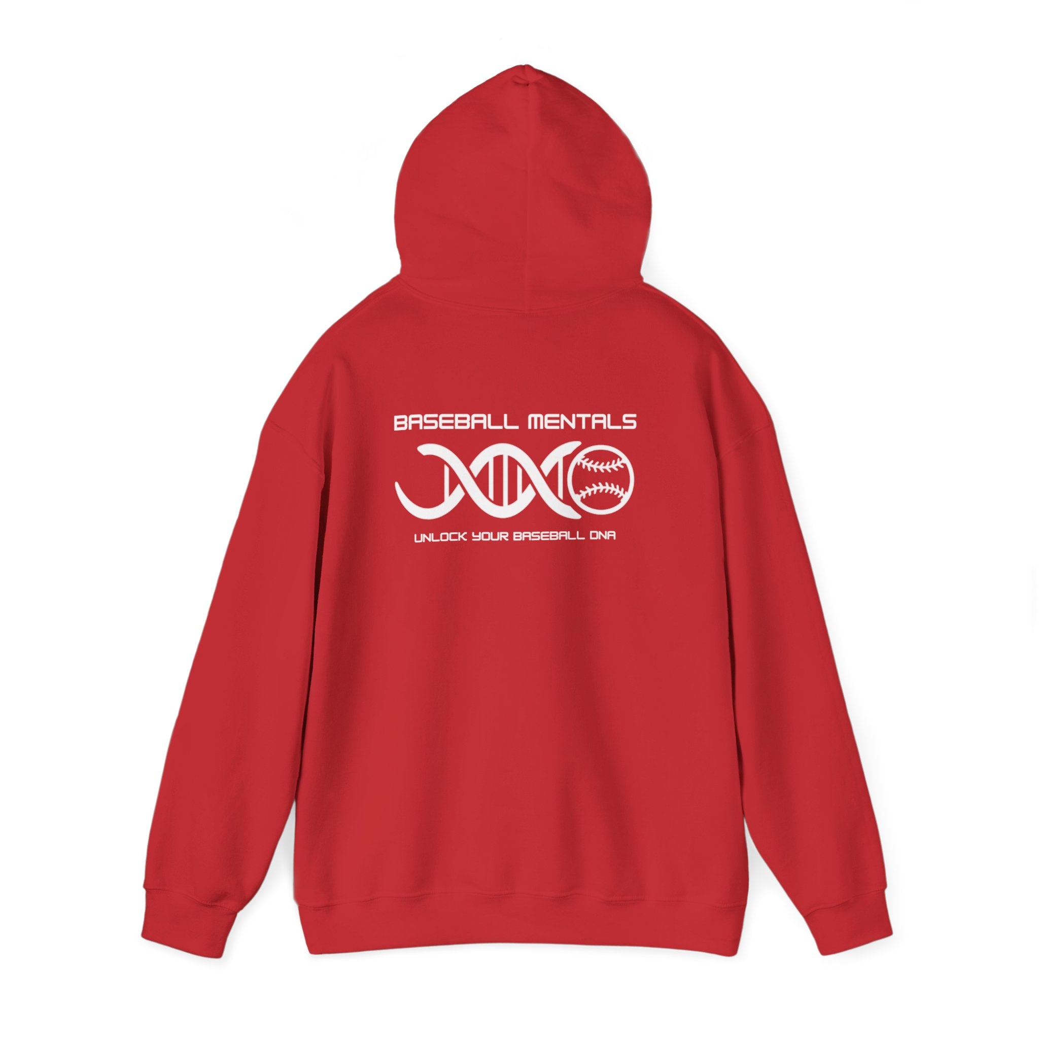 Baseball Fundamentals Hoodie — “Unlock Your Baseball DNA” Baseball Player Graphic Sweatshirt