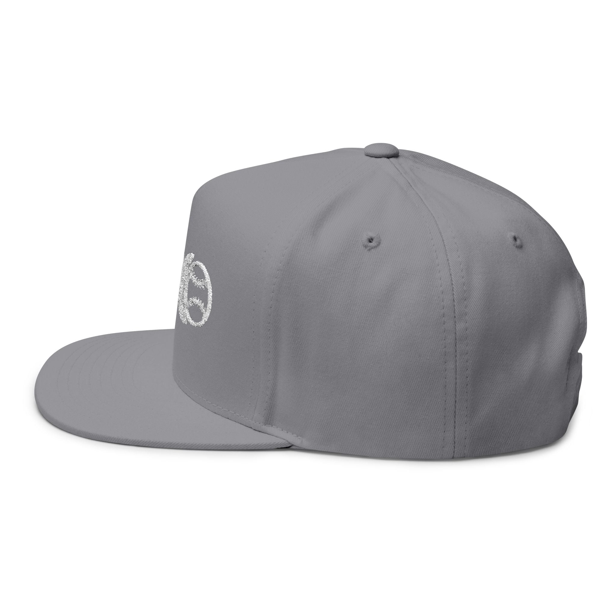 Baseball DNA Flat Bill Cap — Embroidered Sports Logo Hat