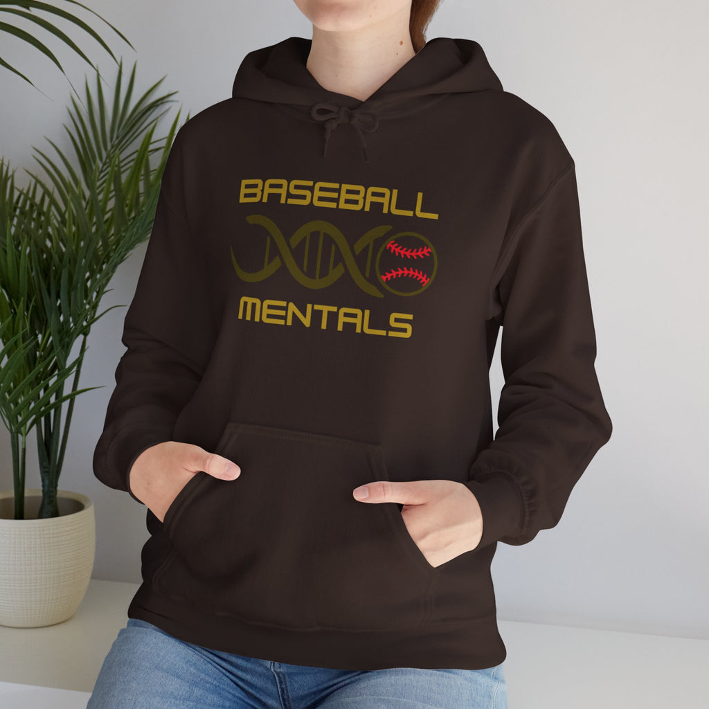 Baseball Mentals Hoodie — DNA Baseball Graphic Pullover for Players & Fans
