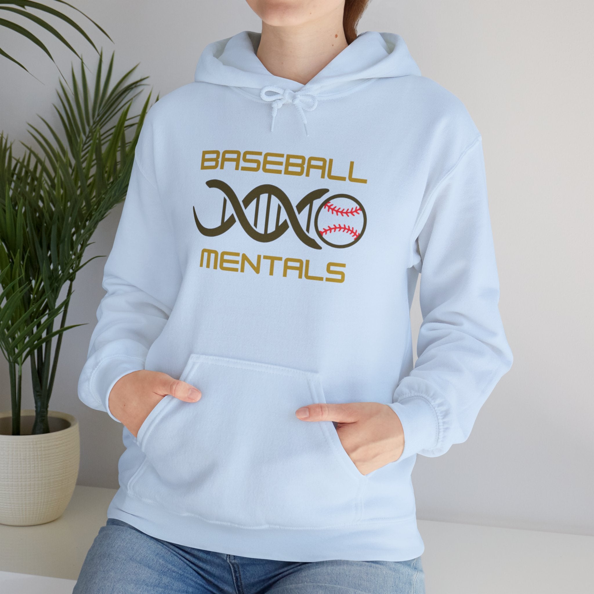 Baseball Mentals Hoodie — DNA Baseball Graphic Pullover for Players & Fans