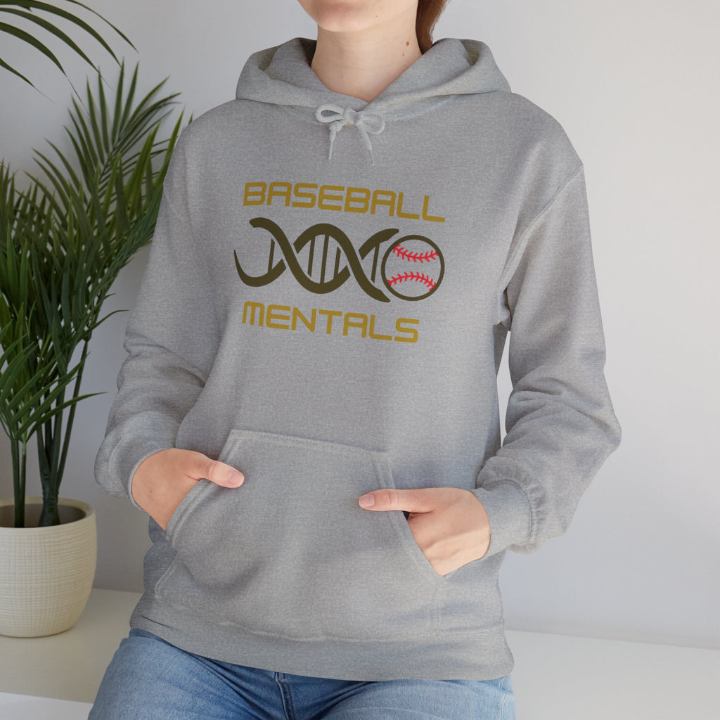 Baseball Mentals Hoodie — DNA Baseball Graphic Pullover for Players & Fans
