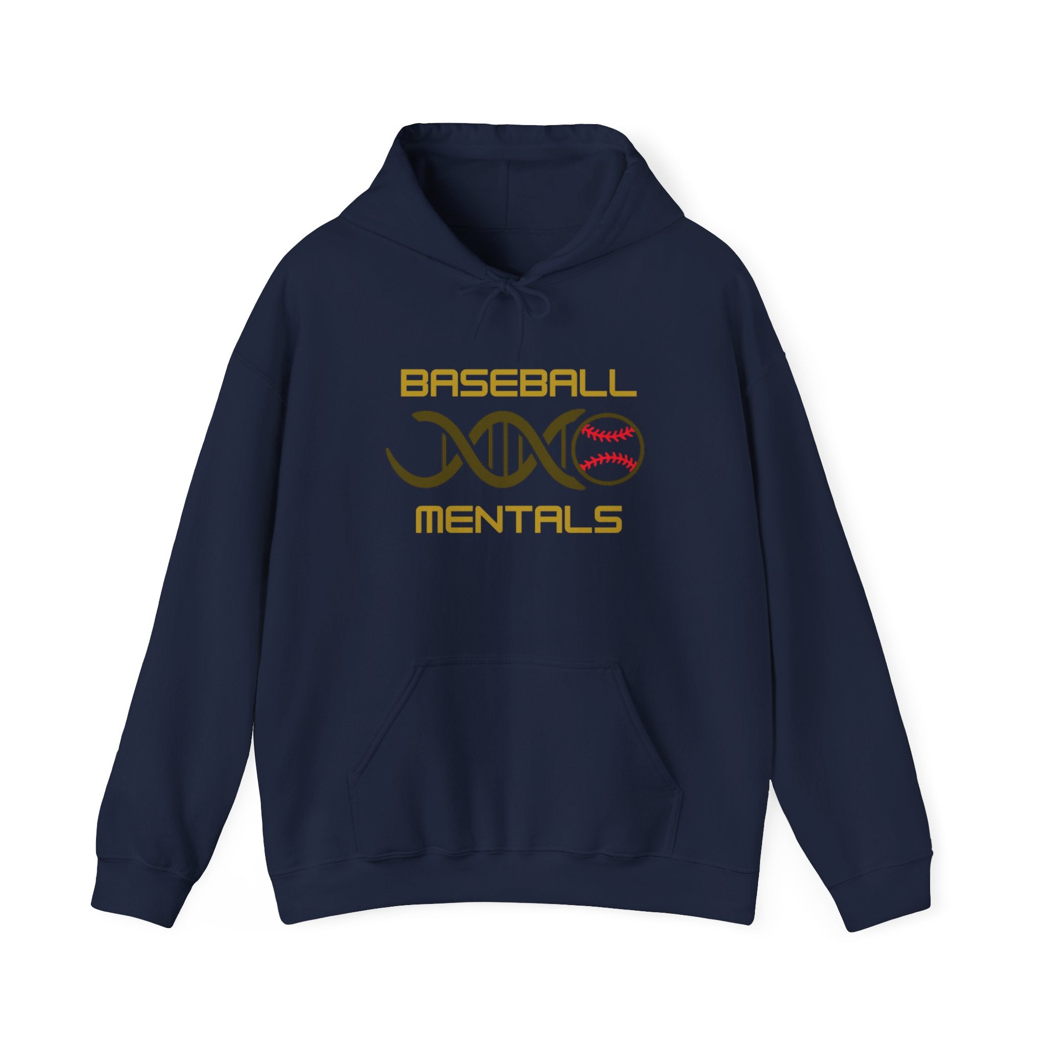 Baseball Mentals Hoodie — DNA Baseball Graphic Pullover for Players & Fans