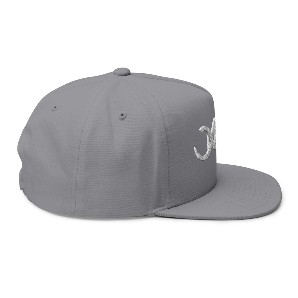 Baseball DNA Flat Bill Cap — Embroidered Sports Logo Hat