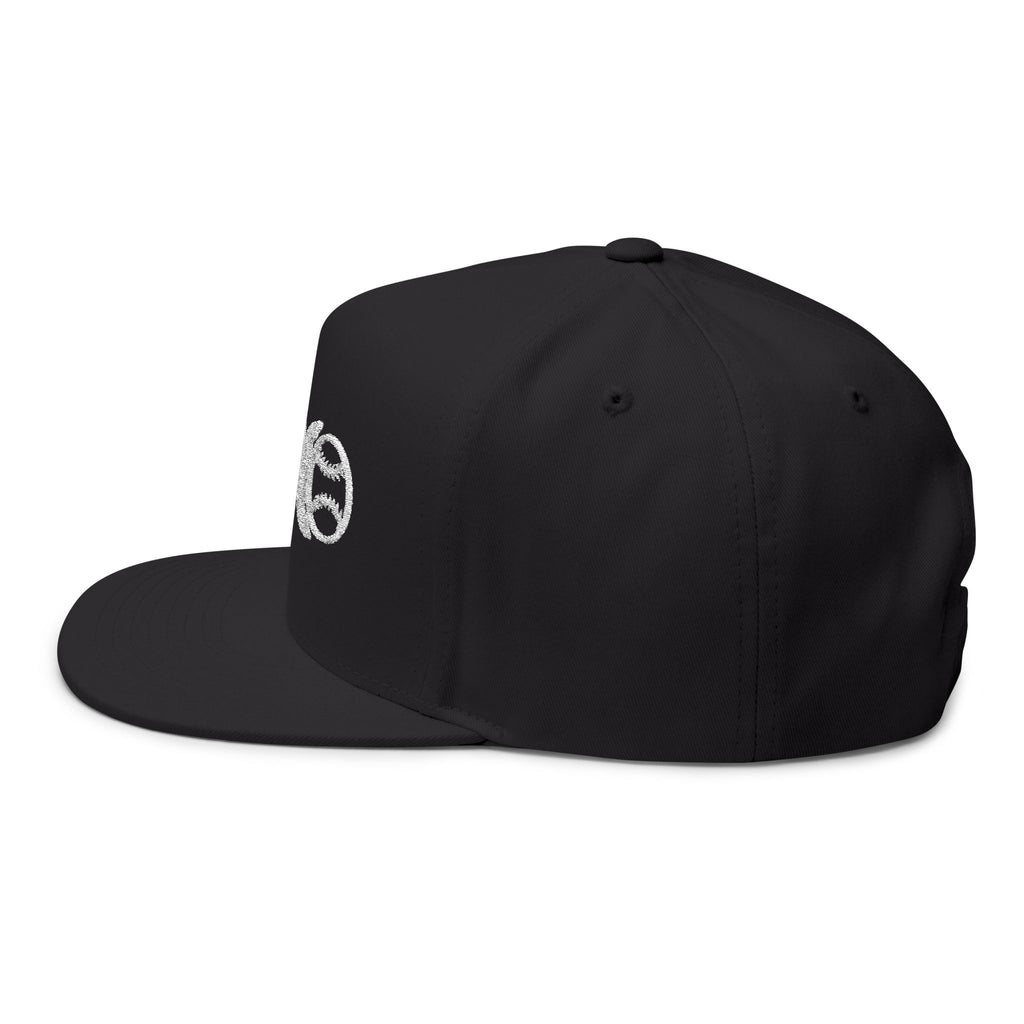 Baseball DNA Flat Bill Cap — Embroidered Sports Logo Hat