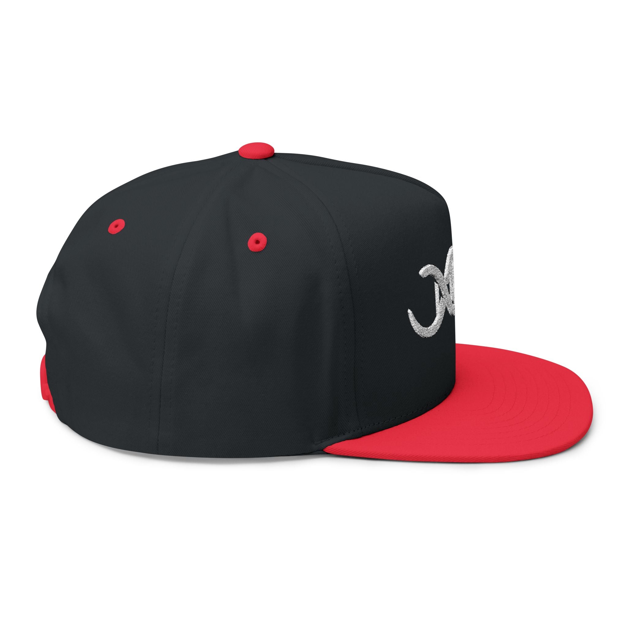Baseball DNA Flat Bill Cap — Embroidered Sports Logo Hat