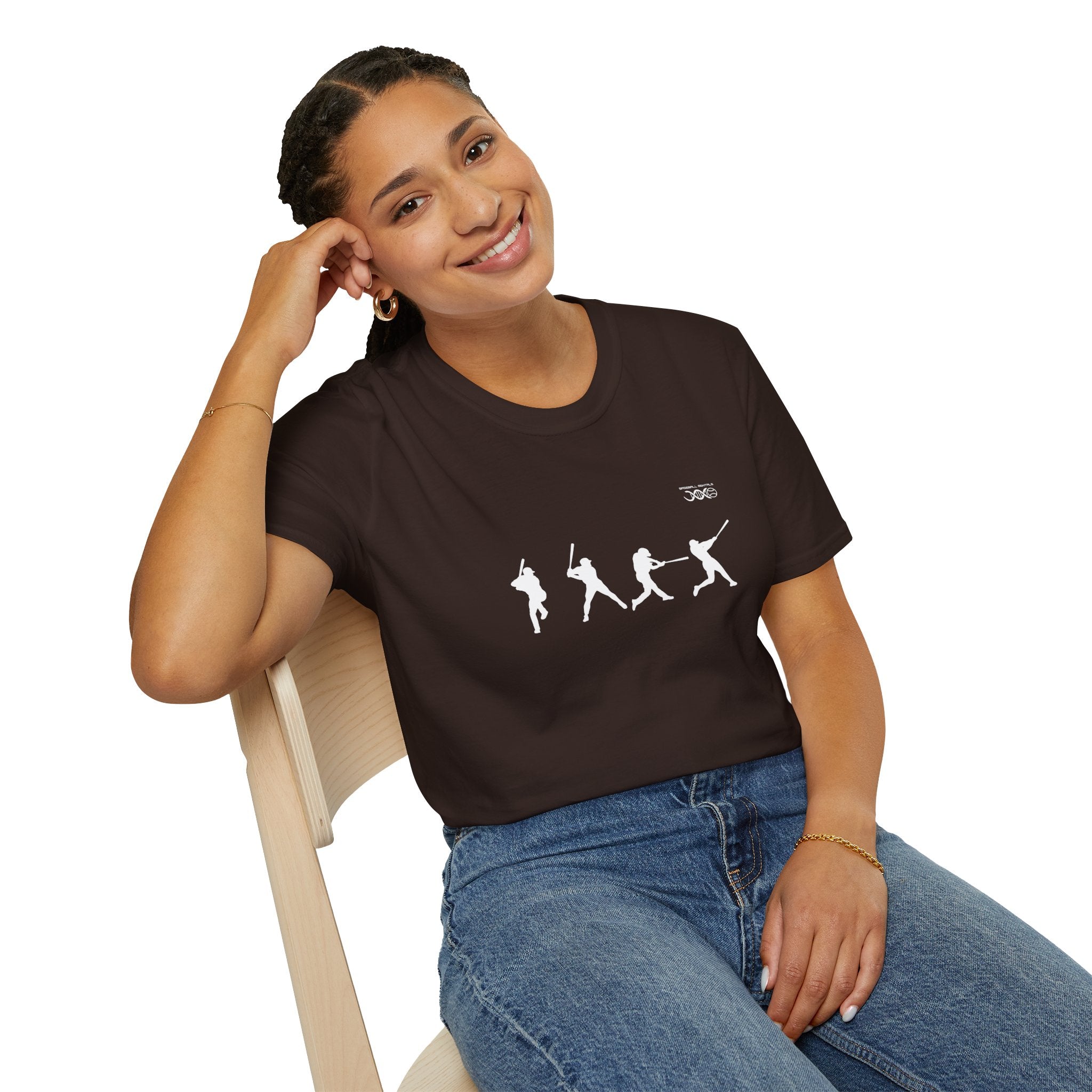 Batter Silhouette T-Shirt — Men's Baseball Player Graphic Tee