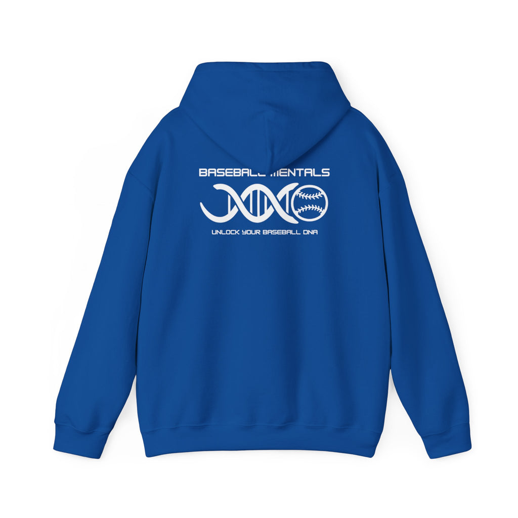 Baseball Fundamentals Hoodie — “Unlock Your Baseball DNA” Baseball Player Graphic Sweatshirt