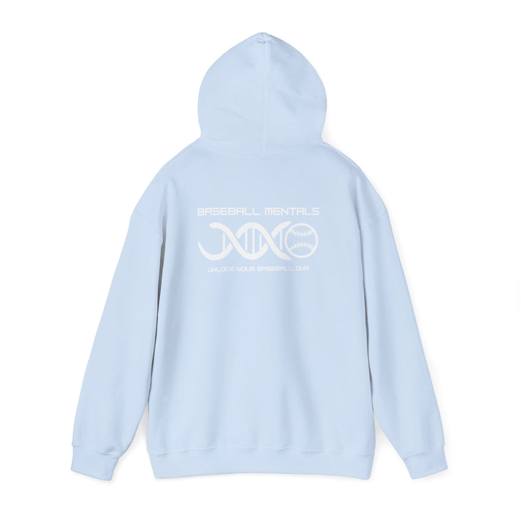 Baseball Fundamentals Hoodie — “Unlock Your Baseball DNA” Baseball Player Graphic Sweatshirt