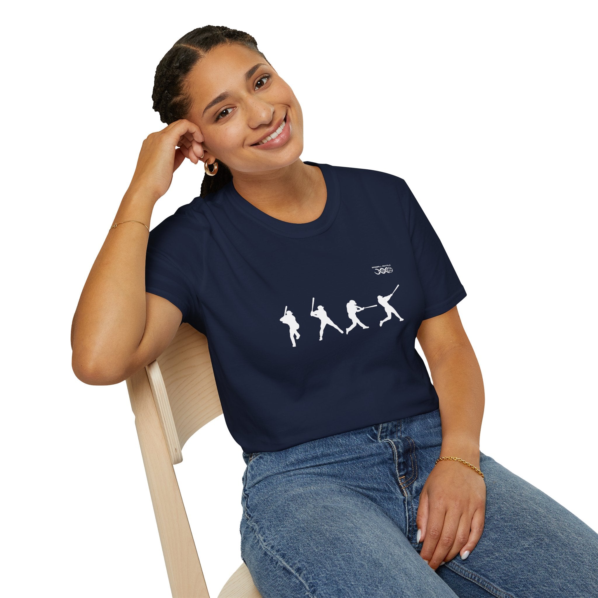 Batter Silhouette T-Shirt — Men's Baseball Player Graphic Tee