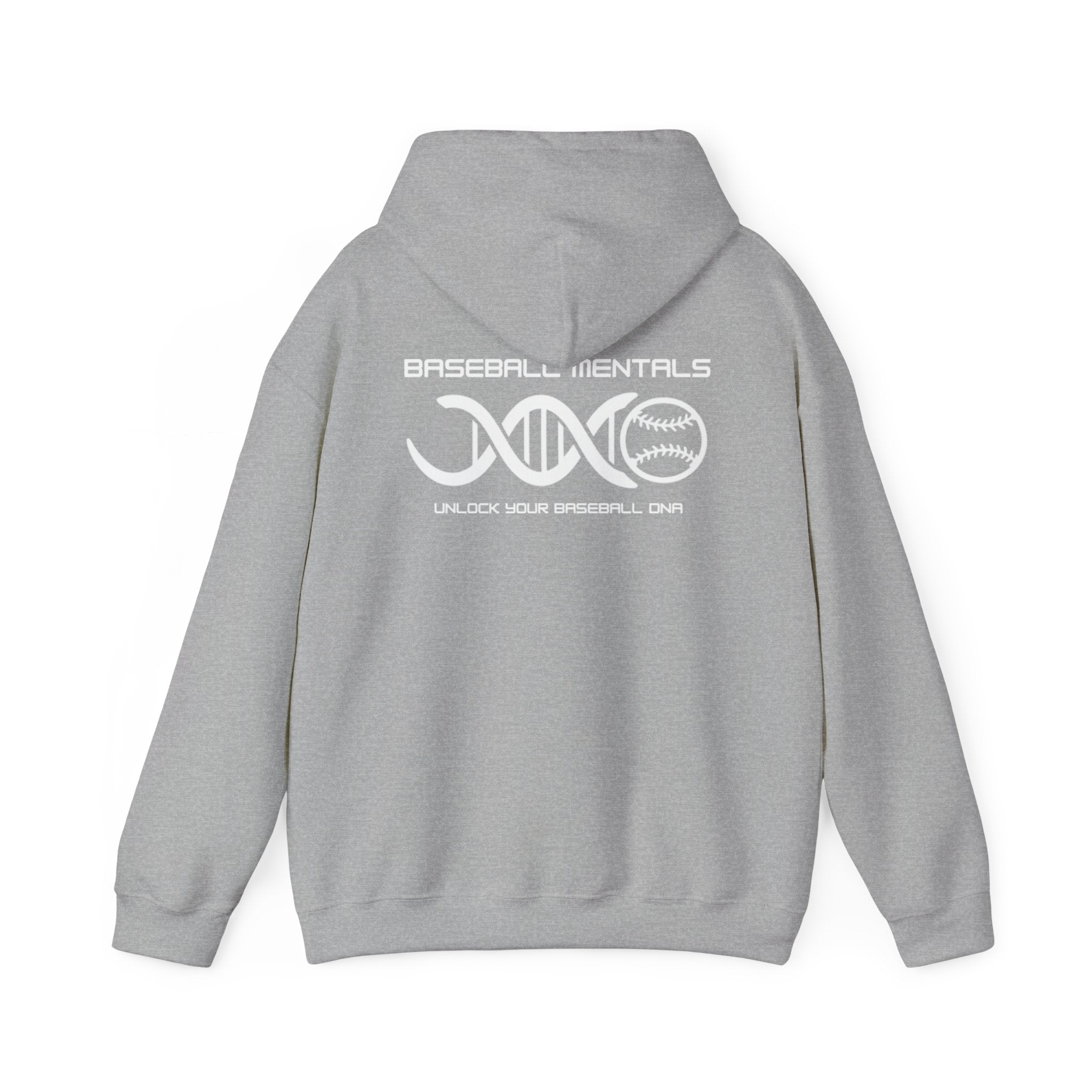 Baseball Silhouette Hoodie - Retro Striped Jumping Catch Design