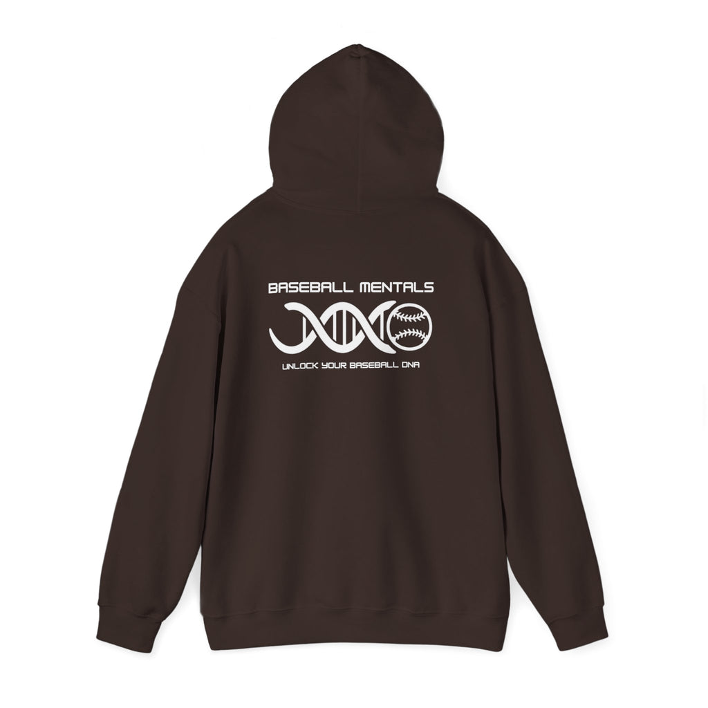 Baseball Fundamentals Hoodie — “Unlock Your Baseball DNA” Baseball Player Graphic Sweatshirt