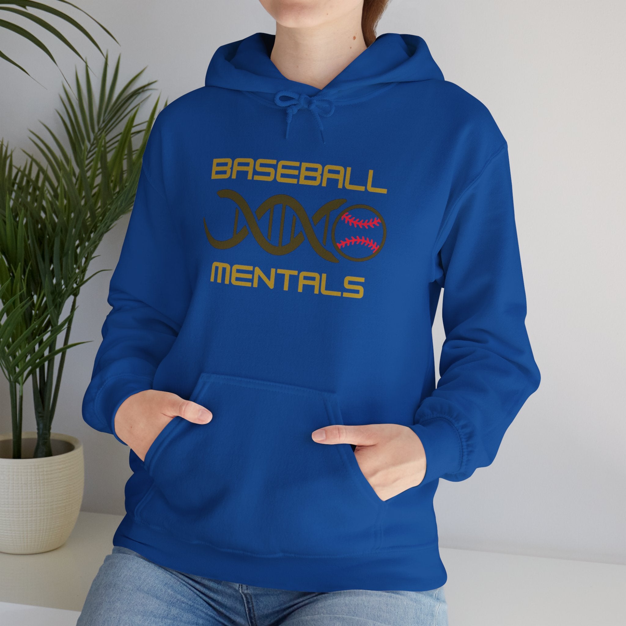 Baseball Mentals Hoodie — DNA Baseball Graphic Pullover for Players & Fans